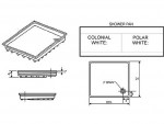 SP100 Shower Pan Drawing