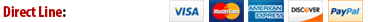 Direct Line: 1-204-325-1081. Visa, Mastercard, American Express, Discover, Paypal. McAfee Secure.